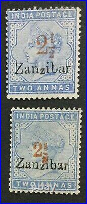 Momen Zanzibar Stamps Sg #26-27 1896 Mint Og H Lot #208652-2899