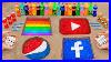 Youtube Pop It Facebook And Pepsi Logo In The Hole With Orbeez Popular Sodas U0026 Mentos